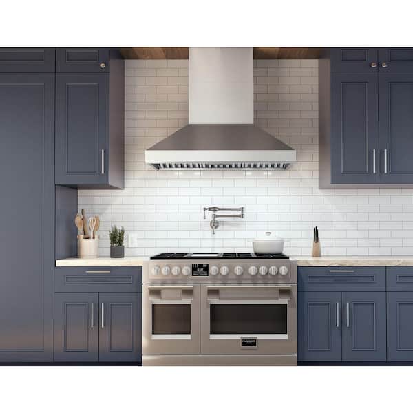 Zephyr Titan 54 in. 650 CFM Ducted Wall Mount Range Hood with