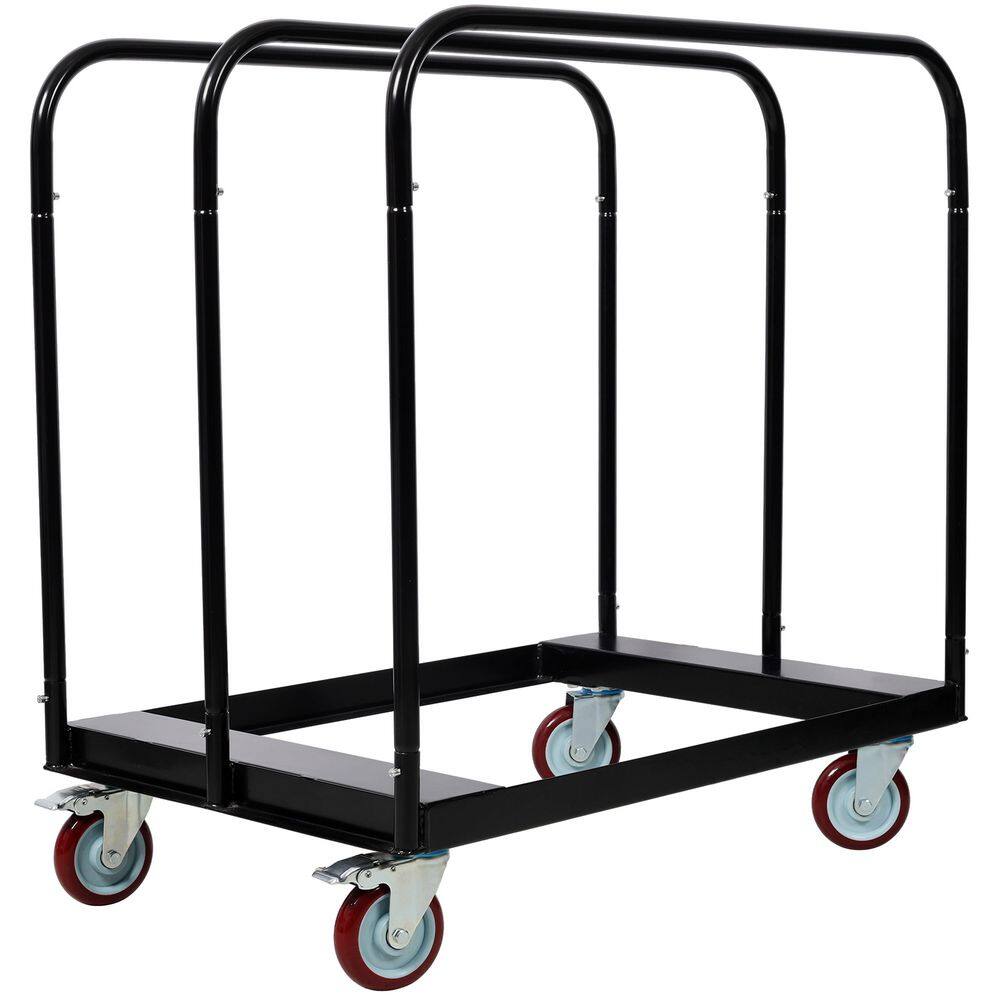 Heavy Duty Drywall Sheet Cart,Panel Dolly 1500lbs load Capacity,Panel Service Cart,5 in. Swivel Casters,3-Side Handrails