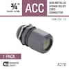Commercial Electric 3/4 in. (Fits Wire Range: 0.410 in. to 0.740 in.)  Non-Metallic Strain Relief Cord Connector FASRP-75-1 - The Home Depot