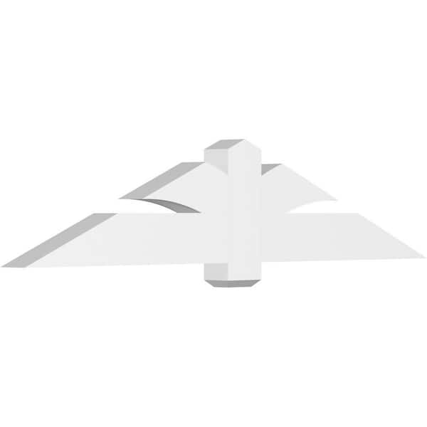 Ekena Millwork Redmond 72 in. W x 15 in. H x 4 in. D Signature Polyurethane Bracket
