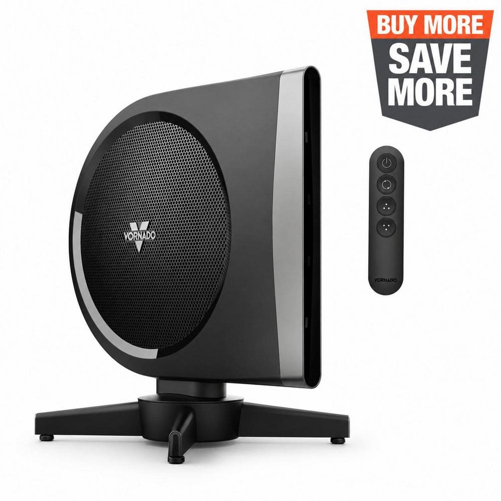 Vornado Strata 18 in. 5-Fan Speeds Floor Fan in Black with