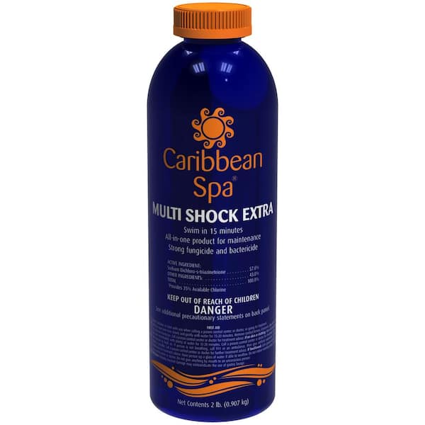 CARIBBEAN BLUE 2 lbs. Multi-Shock Extra Spa and Pool Shock