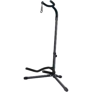 32 in. L Guitar Clamp Stand with Adjustable for Electric, Acoustic Guitars and Bass in Black
