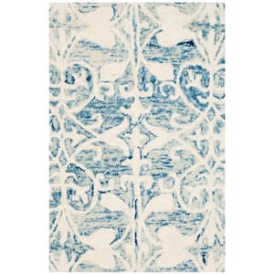 Chatham Dark Blue/Ivory Doormat 2 ft. x 3 ft. Floral Area Rug