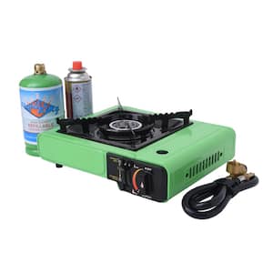 Portable Multi-Fuel Butane or Propane Camping Stove Burner with Carry Case