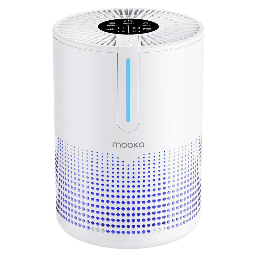 Mooka White Tower Air Purifier with True HEPA Filter