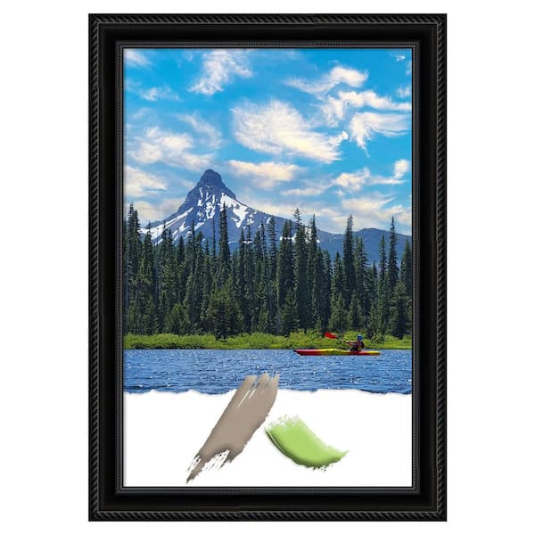Amanti Art Corded Black Picture Frame Opening Size 20 x 30 in.