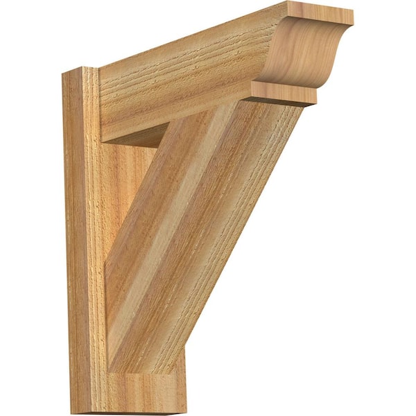 Ekena Millwork 6 in. x 18 in. x 18 in. Western Red Cedar Traditional Rough Sawn Outlooker