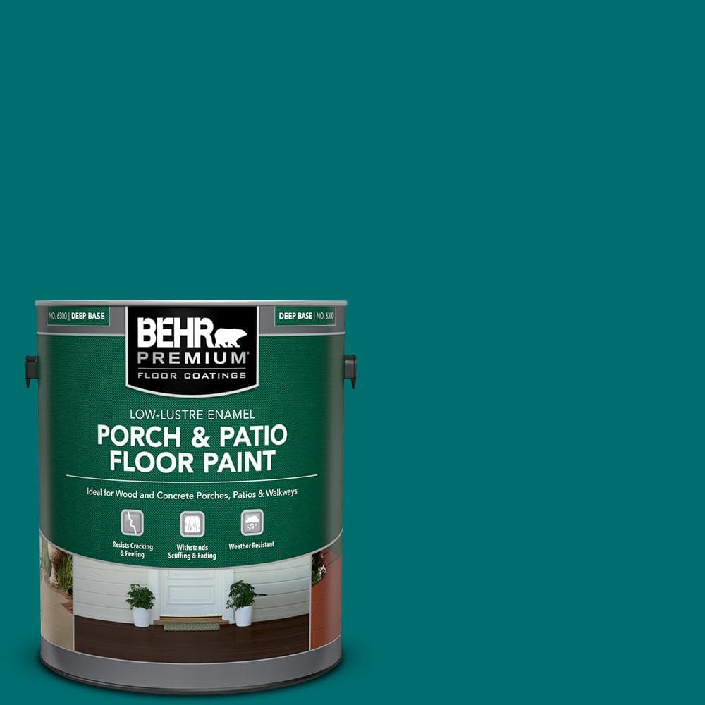 1 gal. #P460-7 Caribbean Current Low-Lustre Enamel Interior/Exterior Porch and Patio Floor Paint price history on PriceWatchPro