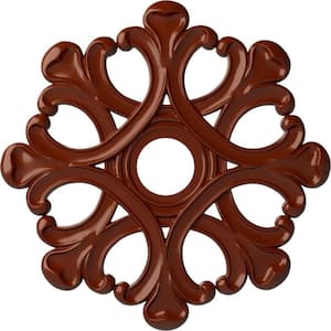 20-7/8 in. x 3-5/8 in. ID x 1 in. Angel Urethane Ceiling Medallion (Fits Canopies upto 4-3/8 in.), Firebrick