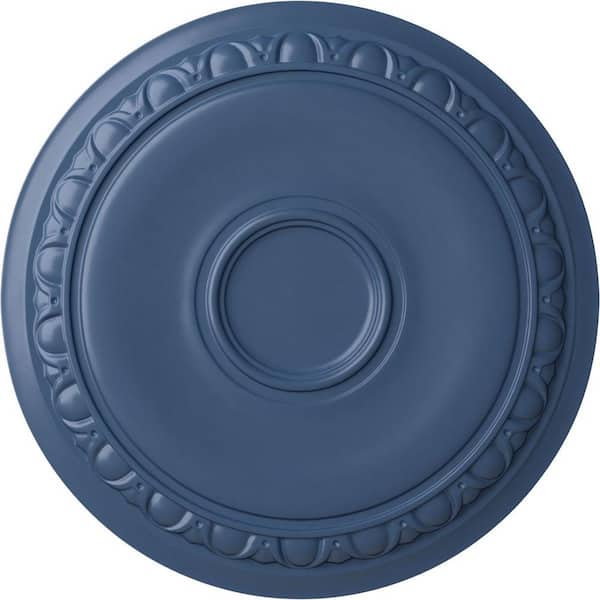 Ekena Millwork 24-1/4" x 1-1/2" Capupto Urethane Ceiling Medallion (Fits Canopies upto 6"), Hand-Painted Americana