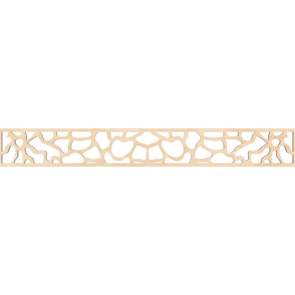 Ekena Millwork Rochester Fretwork 0.375 in. D x 46.5 in. W x 6 in. L Birch Wood Panel Moulding
