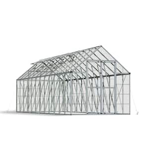 Snap and Grow 8 ft. x 24 ft. Silver/Clear DIY Greenhouse Kit