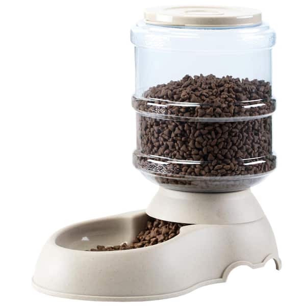 DIY self-filling dog food feeder and automatic watering sys 