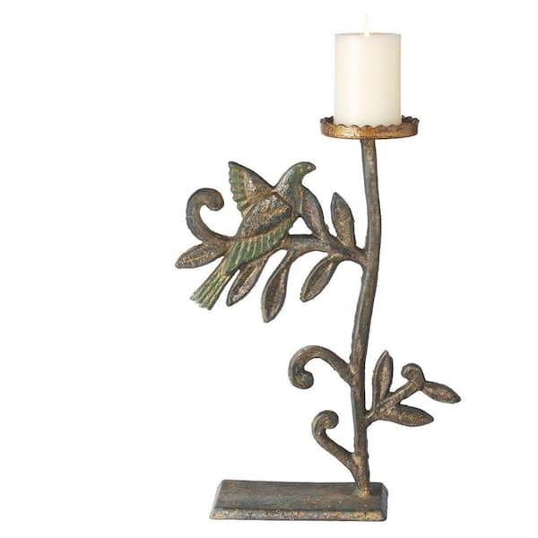 Filament Design Sundry 7.05 in. Bronze Pillar Candle Holder