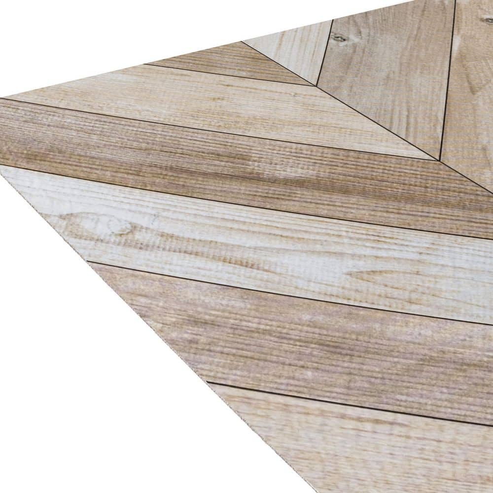 Whitewash Chevron 12" x 12" Self-Adhesive Vinyl Floor Tiles