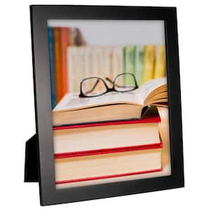 8 x 10 BLACK LINEAR WOOD PICTURE FRAME - 4 PACK