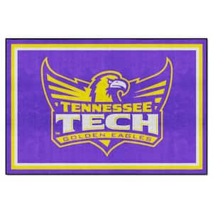 Tennessee Tech Purple 5 ft. x 8 ft. Golden Eagles Plush Area Rug