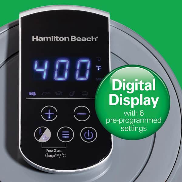 Hamilton Beach 5.3 Quart/5 Liter Digital Air Fryer with Nonstick