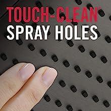 Chrome 10-inch Square Raincan Shower Head and Handheld Combo