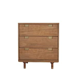 Easton Brown 3-Drawers 30 in. W Chest of Drawers