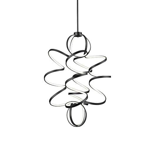 Synergy Black LED Unique Statement Pendant 41.38"H x 31.5"W