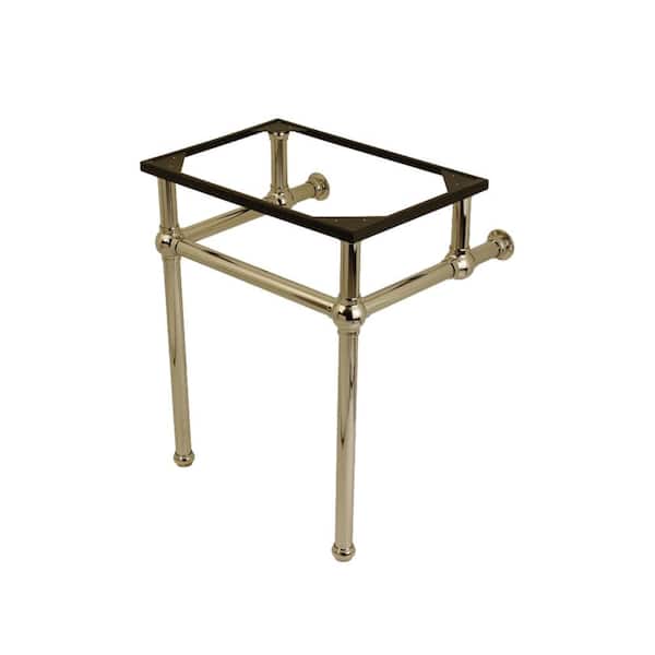 Kingston Brass Templeton Brass Console Sink Leg in Polished Nickel
