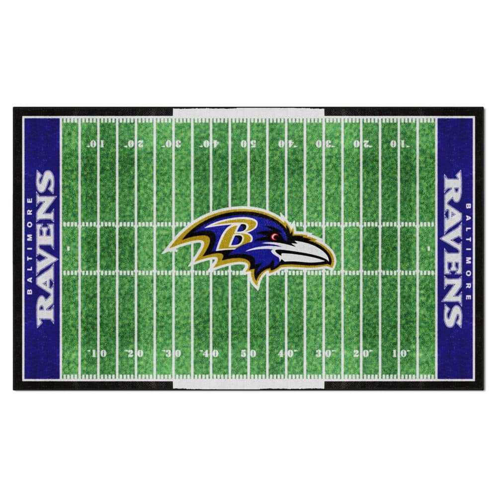 Fanmats Baltimore Ravens 6 ft. x 10 ft. Plush Area Rug