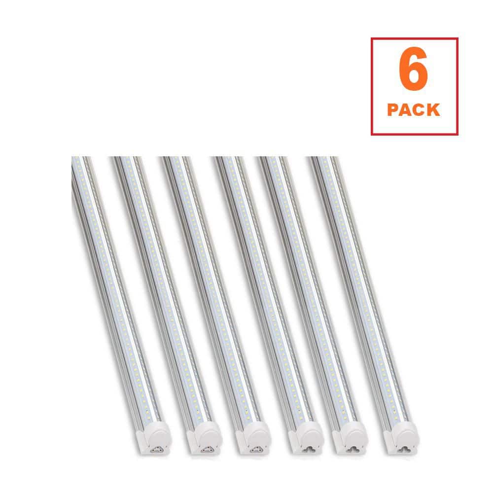 6ft 60-Watt T8 LED Shop Light, 8500LM 5000K Daylight Linkable