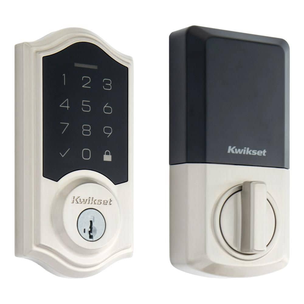 SmartCode 270 Satin Nickel Traditional Touchpad Electronic Deadbolt ft SmartKey Security