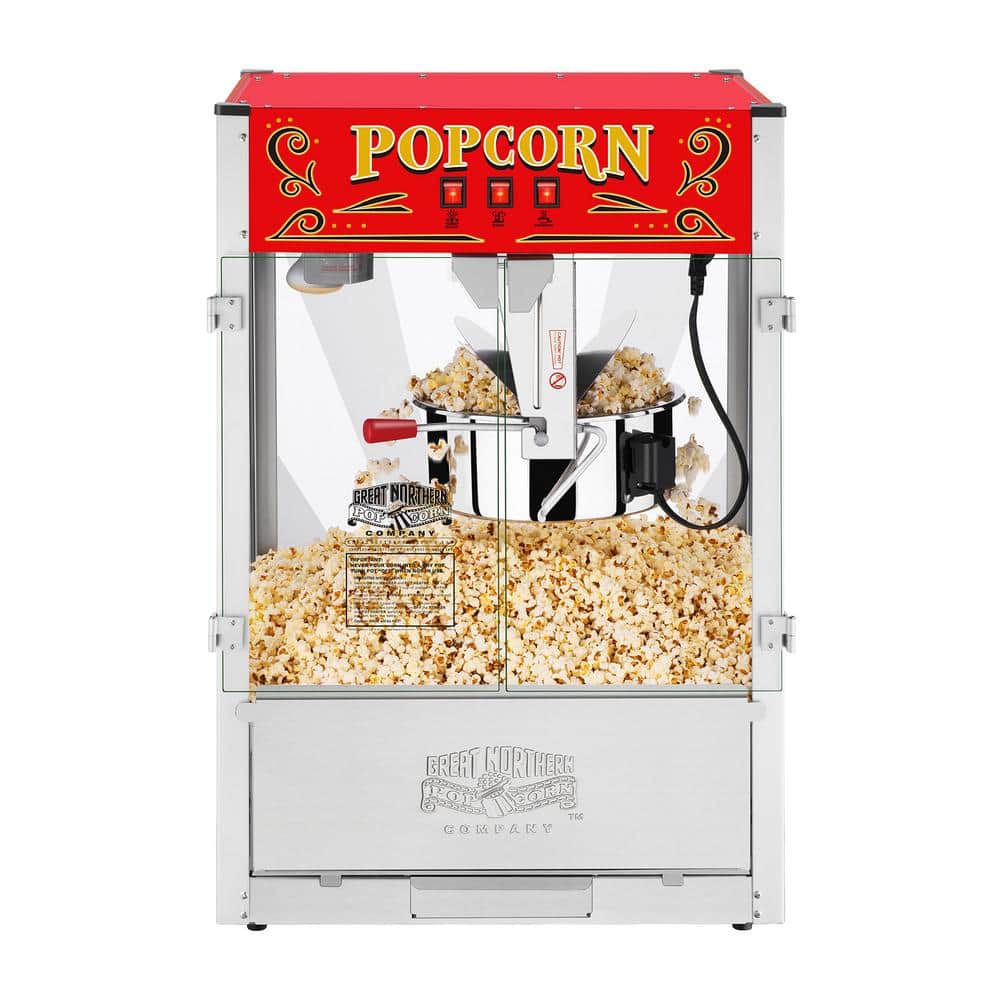 Popcorn Machine Midway Marvel 7-Gallon Popcorn Popper with 16oz Kettle Old Maids Drawer