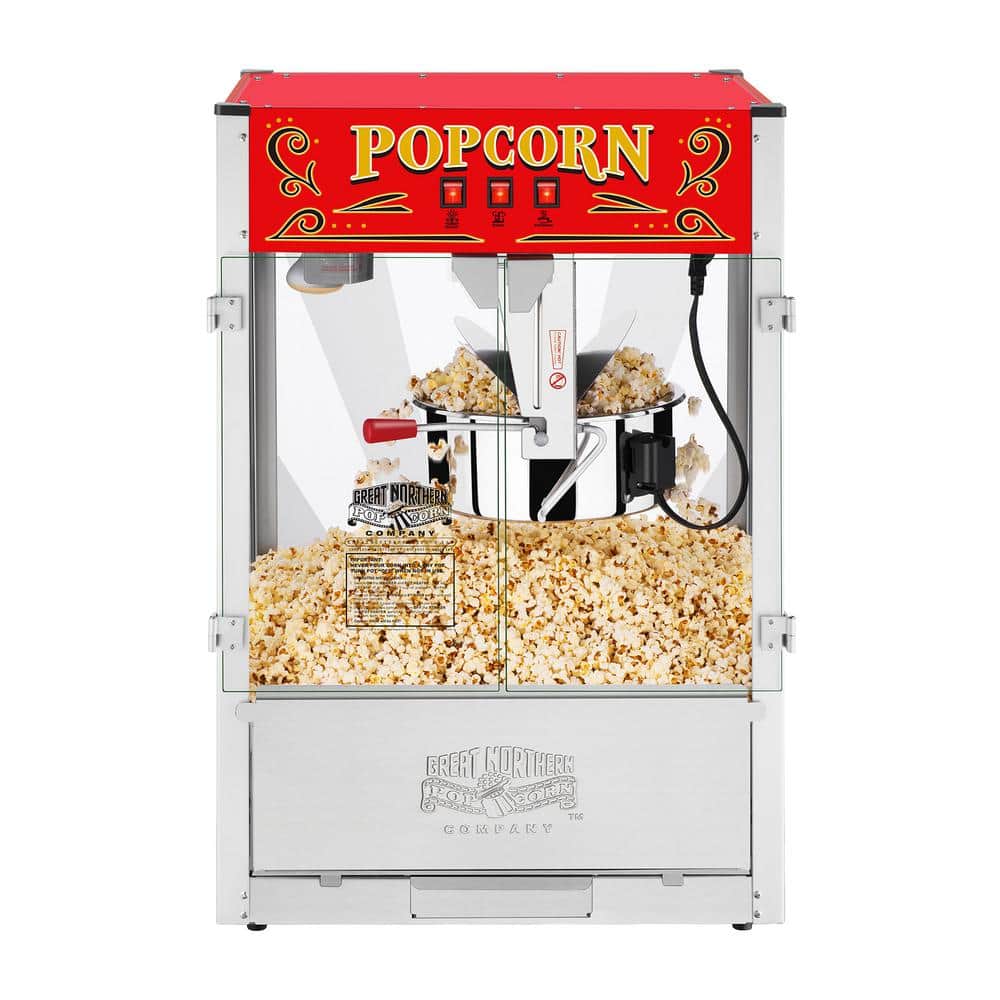 Great Northern Commercial Midway Marvel 16 oz. Silver Popcorn MachineHWD630282 The Home Depot