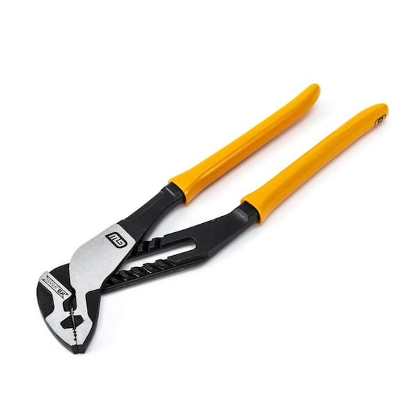8 in. PITBULL K9 Straight Jaw Dipped Grip Tongue and Groove Pliers