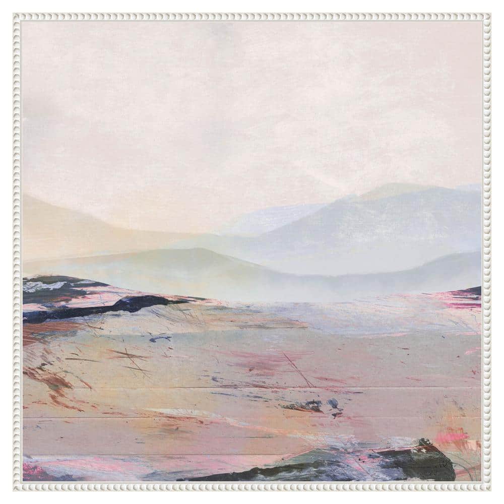 30"x30" Beaded Framed Abstract Nature Canvas Wall Art