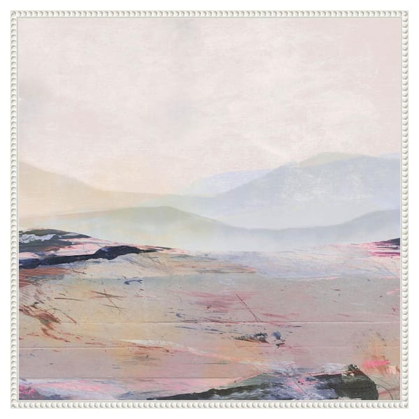 Amanti Art Summer Horizon by Dan Hobday 1-Piece Floater Frame Giclee Abstract Canvas Art Print 30 in. W. x 30 in.