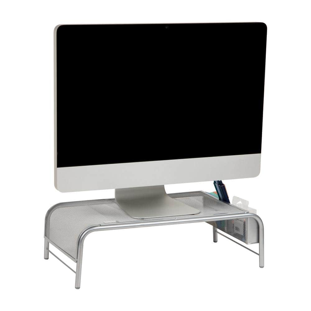 20 in. L x 11.5 in. W x 5.5 in. H Monitor Stand Laptop Riser Desktop Organizer Metal, Silver price history on PriceWatchPro
