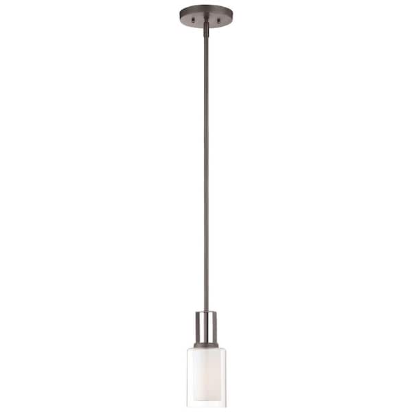 Minka Lavery Parsons Studio 1-Light Smoked Iron Mini Pendant