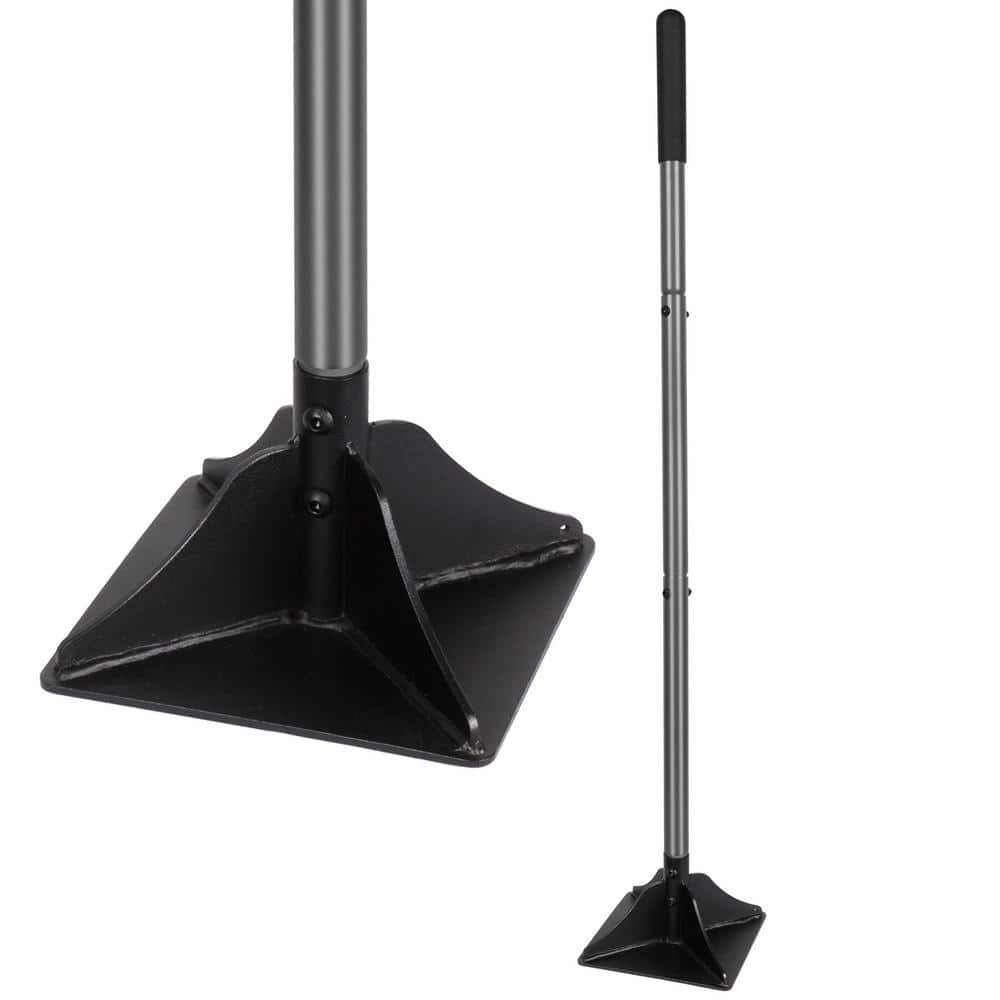 WaLensee 48 in. Steel Handle 8 in. x 8 in. Steel Tamper for Leveling Ground Installing Pavers