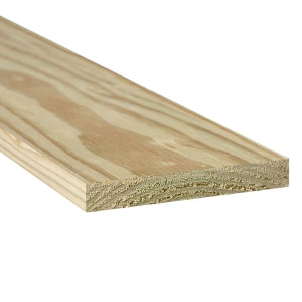 Unbranded 1 in. x 6 in. x 16 ft. Pressure-Treated Southern Yellow Pine S1S2E Lumber Board