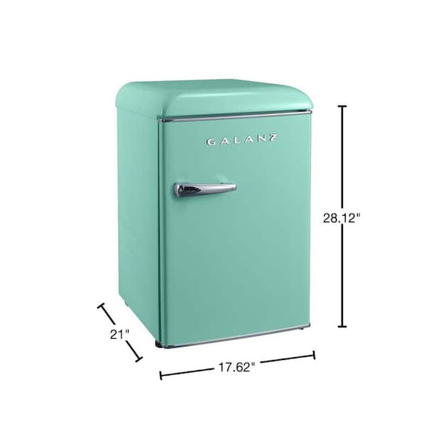  Galanz GLR25MGNR10 Retro Compact Refrigerator, Mini