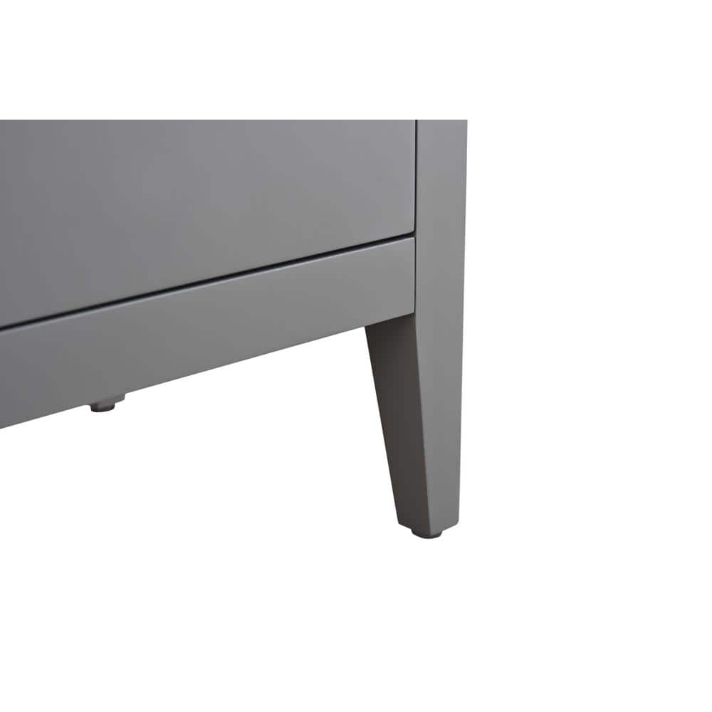 30" Cashmere Gray Single Sink Bathroom Vanity with Ceramic Top