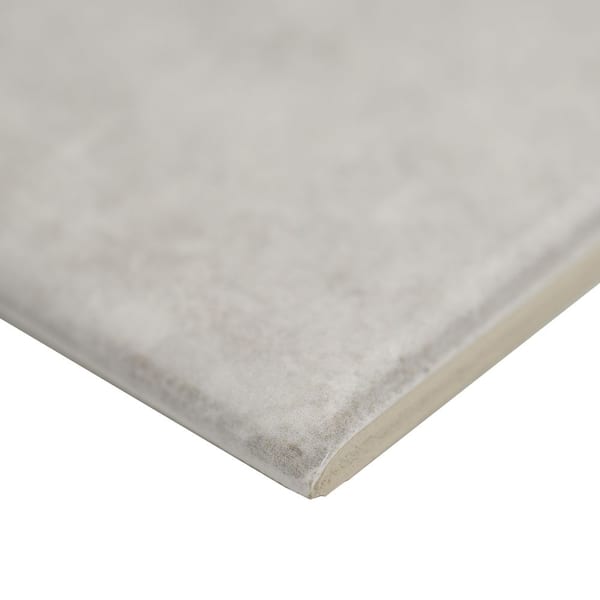 Lakeview Renzo Sterling Bullnose 3 in. x 12 in. Glossy Ceramic Wall Tile (10 lin. ft./Case)