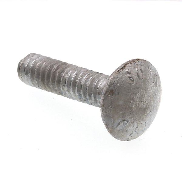 Prime-Line 1/4 in.-20 x 1 in. A307 Grade A Hot Dip Galvanized Steel Carriage Bolts (50-Pack)