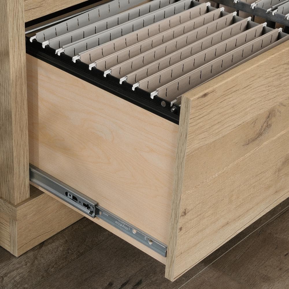Prime Oak Lateral File Cabinet Credenza with Adjustable Shelf