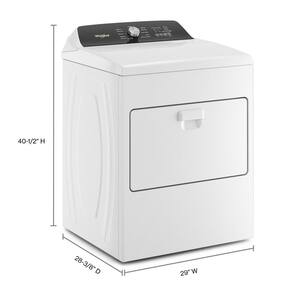 7 cu. ft. White Top Load Electric Moisture Sensing Dryer