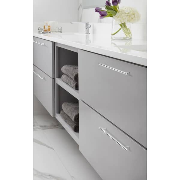 Bar Pulls 12-5/8 in. (320mm) Modern Polished Chrome Bar Cabinet Pull
