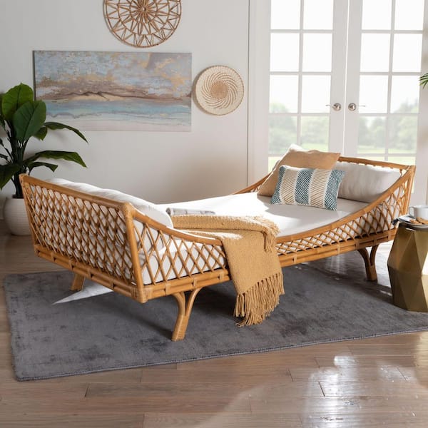Akemi Light Honey Rattan Twin Daybed