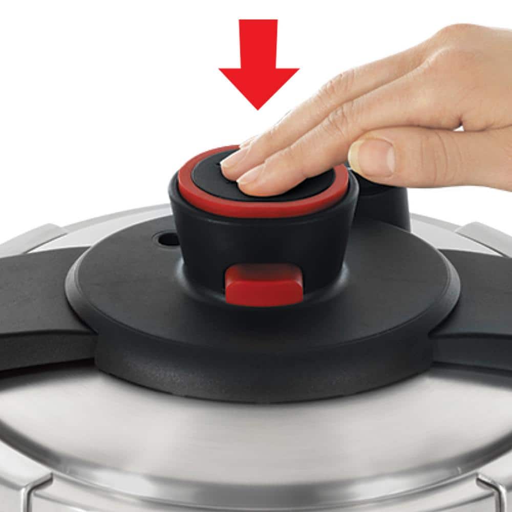 8 qt. Stainless Steel Stove Top Pressure Cooker with Steam Basket
