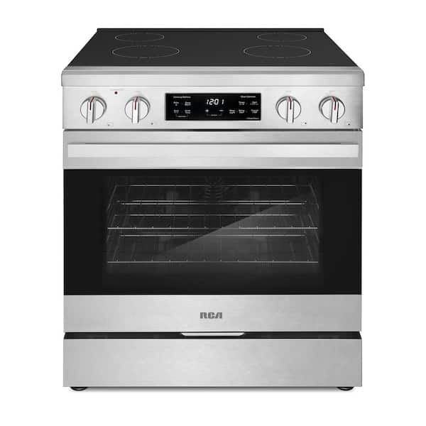 30 in. Heritage Collection 4.6 cu. ft. Electric Range with 4-Surface Burners and Convection Oven in Stainless Steel