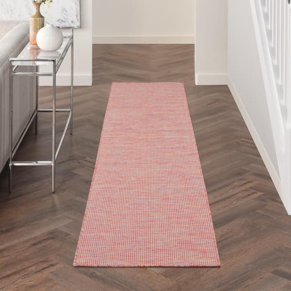 Positano Rainbow 2 ft. x 8 ft. Solid Contemporary Indoor/Outdoor Kitchen Runner Area Rug